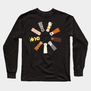 Paw Together With Cute Designs Long Sleeve T-Shirt